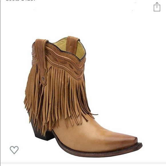 Corral Shoes - Corral fringe snip toe boots